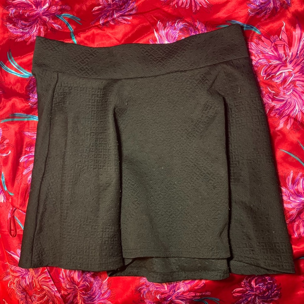 Black gothic circle mini skirt Large